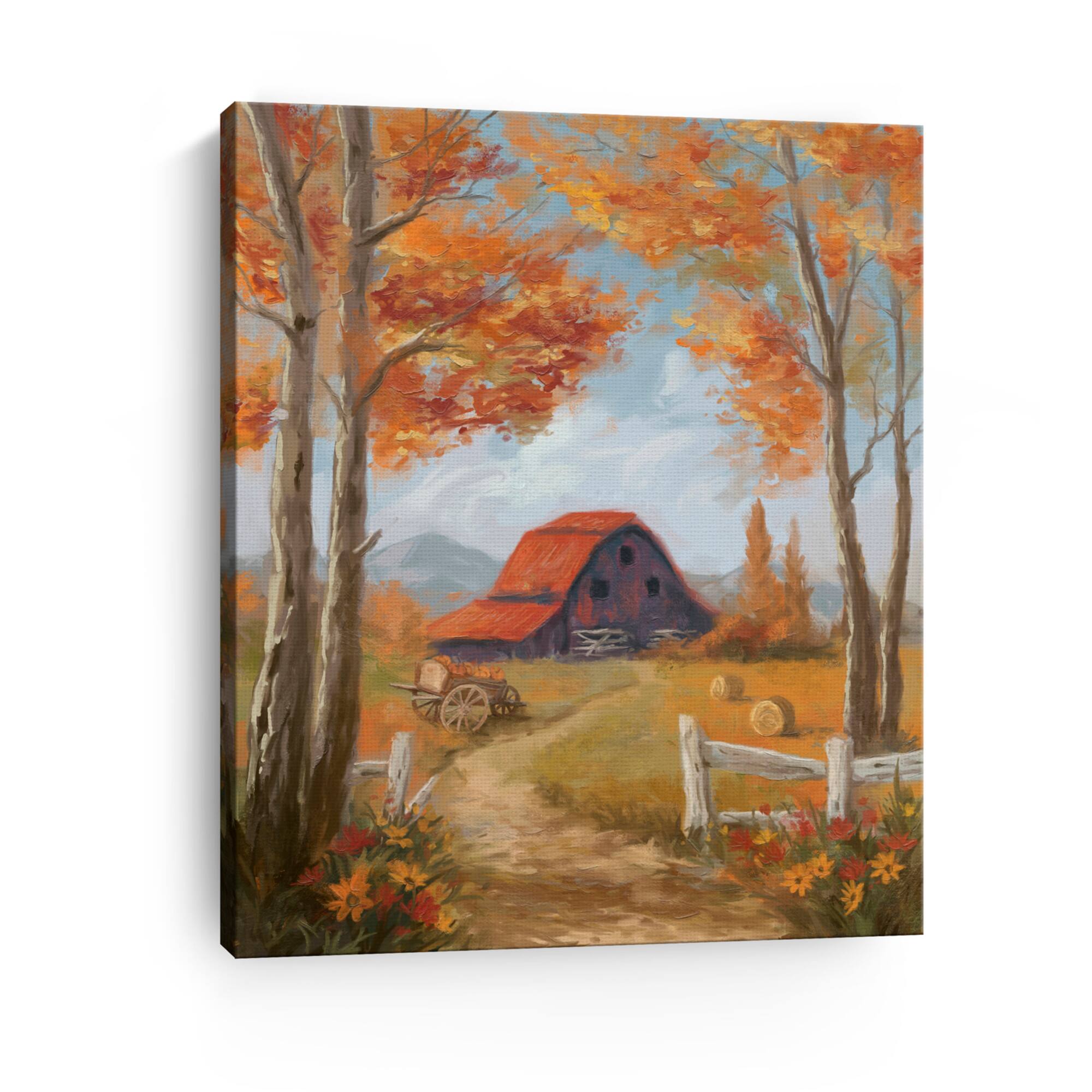 Lumaprints Peaceful Barn Canvas Giclée Art